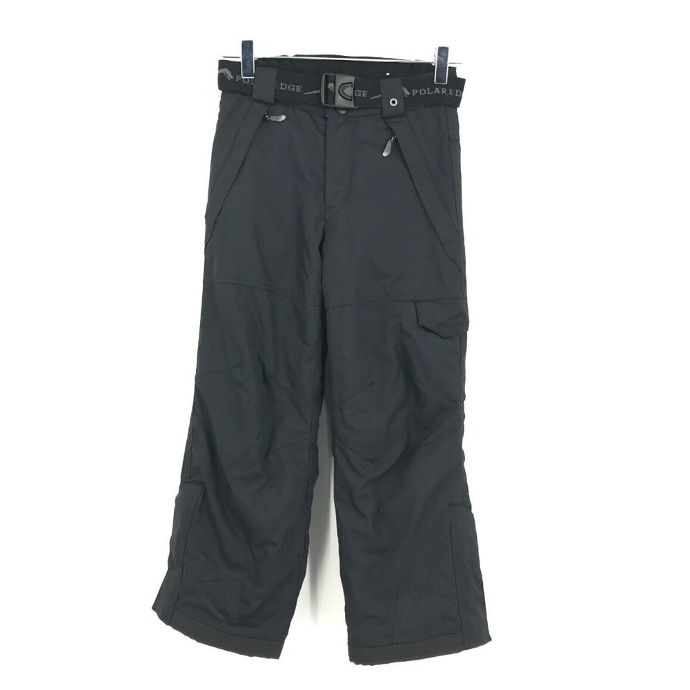 Polar Edge Snow Pants Kids Boys XS Extra Small Black Ski Snowboard Dominator